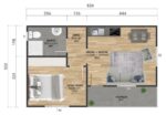 1+1 prefabrik ev 43 m² - Görsel 2
