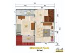 2+1 dubleks prefabrik ev 100 m² - Görsel 3