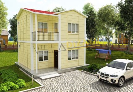 2+1 dubleks prefabrik ev 82 m²