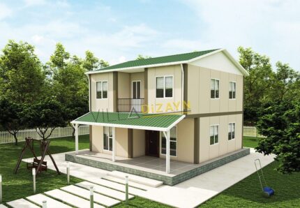 3+1 ucuz prefabrik dubleks ev 131 m²