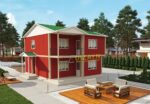 4+1 ucuz prefabrik dubleks ev 153 m²