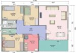 3+1 ucuz prefabrik ev 117 m² - Görsel 2