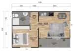 1+1 ucuz prefabrik ev 43 m² - Görsel 2