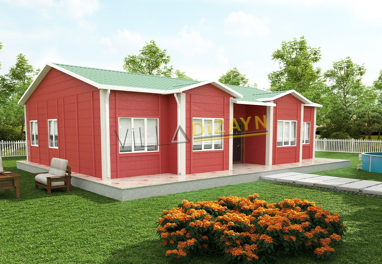 VDT112-R1 3+1 prefabrik ev 112 m² - Görsel 1