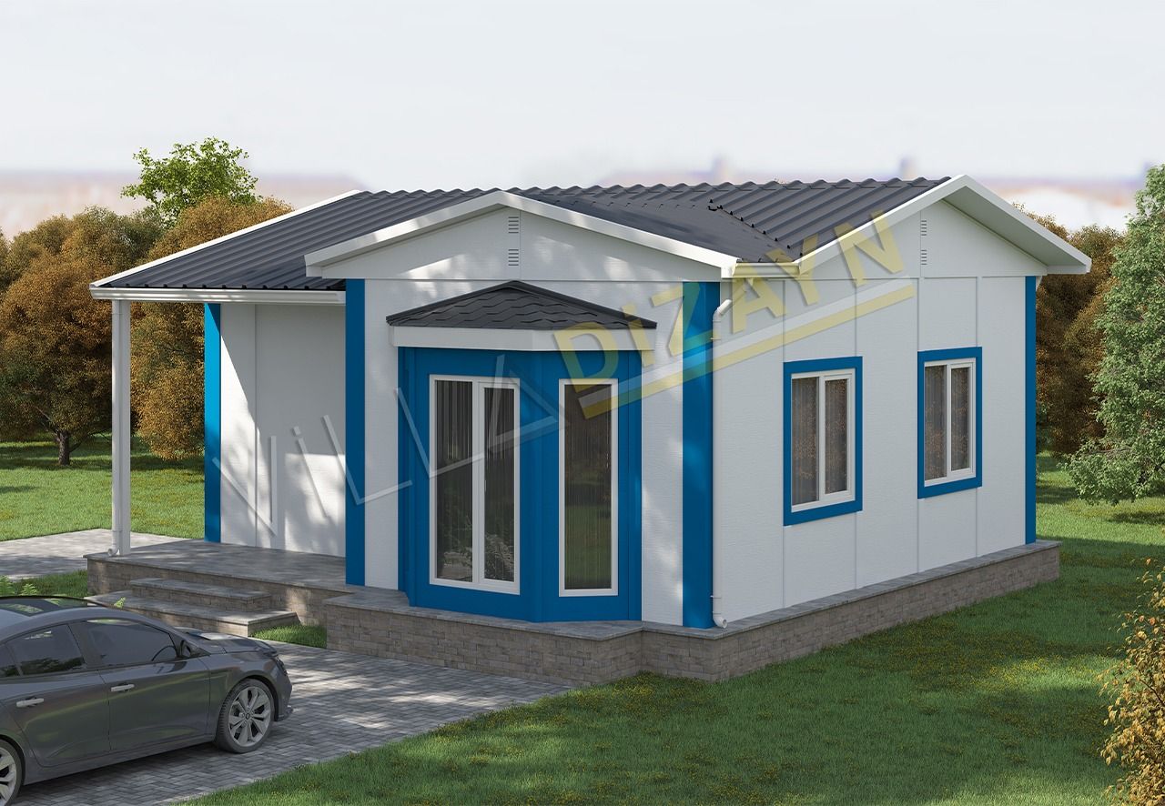 VDT50-R3 1+1 prefabrik ev 50 m² - Görsel 3