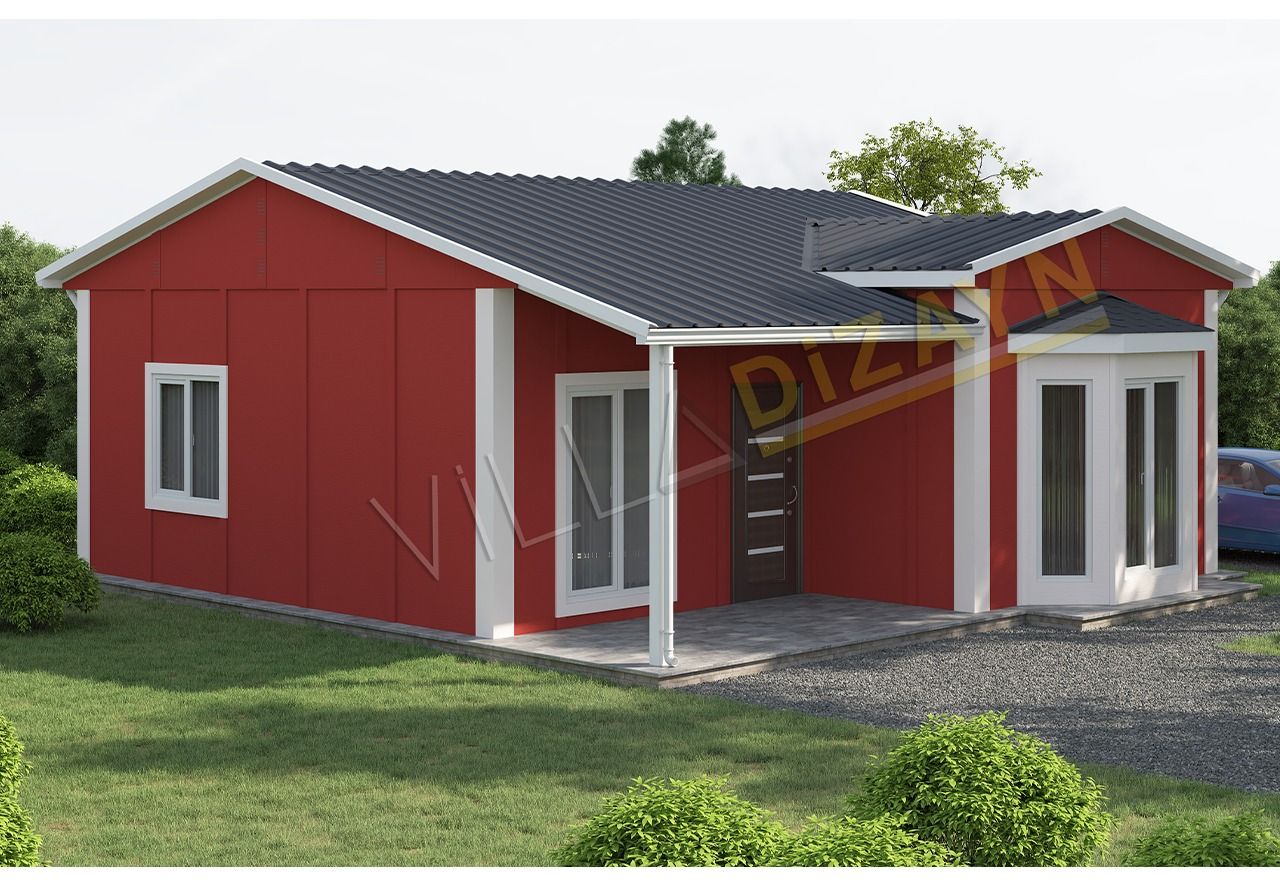 VDT65-R1 2+1 prefabrik ev 65 m² - Görsel 1